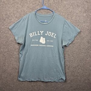 Billy Joel Madison Square Garden Barking Irons T-Shirt Mens XL Blue MSG Joel 18